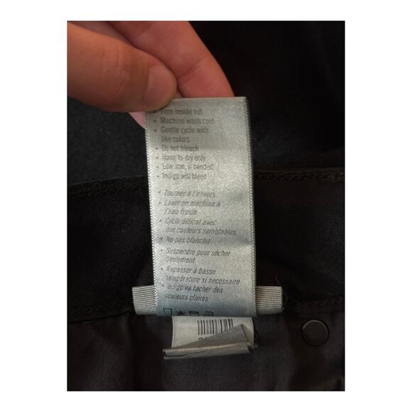 Paige Leenah High Waist Wide Leg Jeans black size 16W - Picture 7 of 7